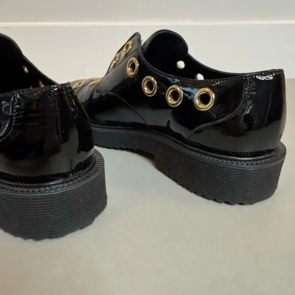Giuseppe Zanotti Patent Loafers | Size 8.5 | Gold Detail | Authentic