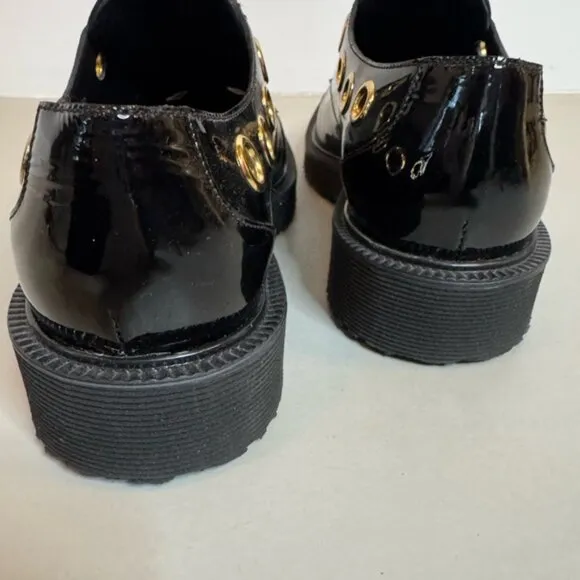 Giuseppe Zanotti Patent Loafers | Size 8.5 | Gold Detail | Authentic