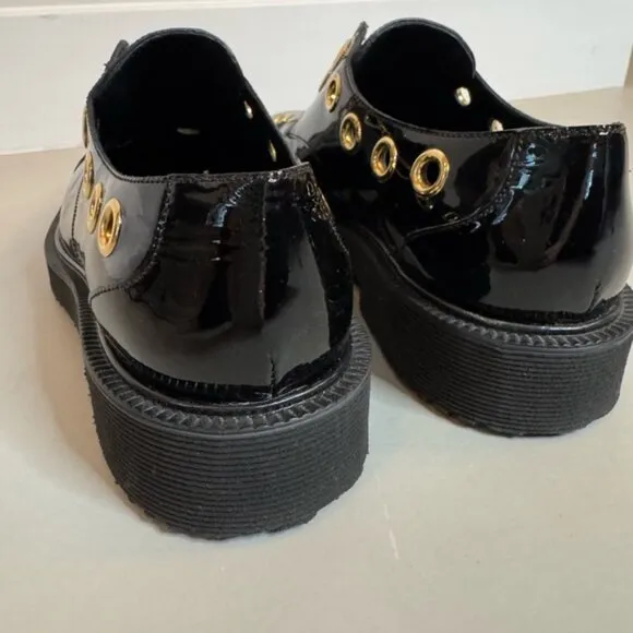 Giuseppe Zanotti Patent Loafers | Size 8.5 | Gold Detail | Authentic
