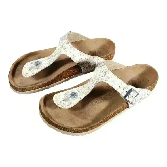 Gizeh Vegan Thong Sandals by Birkenstock - Summer Floral Rose - Summer Chic