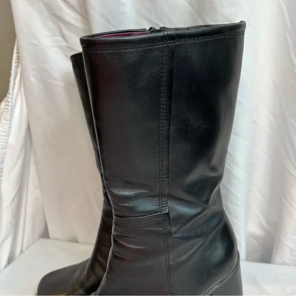 Glacee vintage Black Leather Women's Boots size 8.5