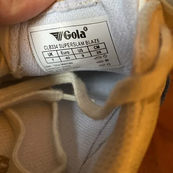 Gola Superslam Blaze  Silver Sneakers size 9