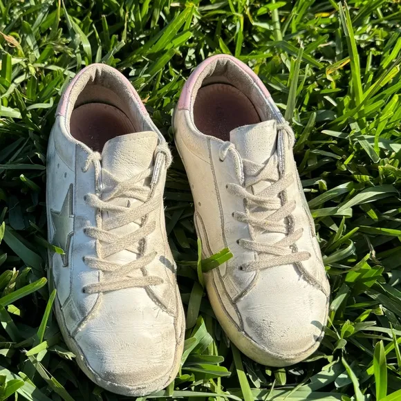 Golden Goose leather fashion sneakers kids size 2