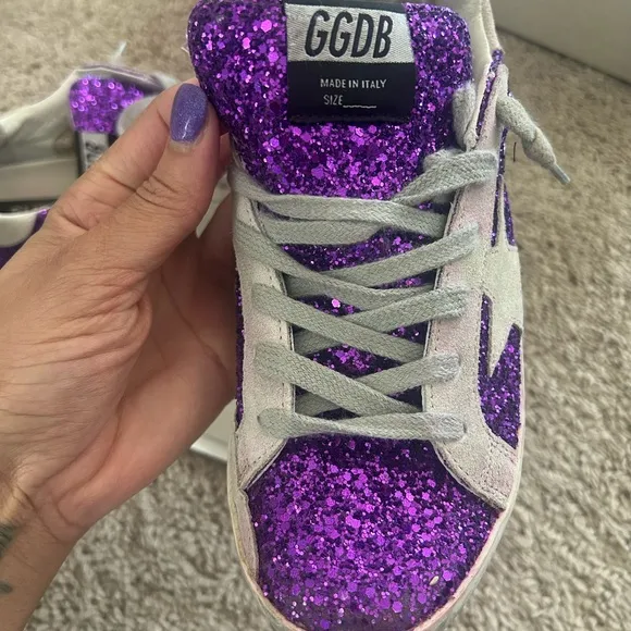 Golden Goose Purple Sneakers Fashion-Forward Design