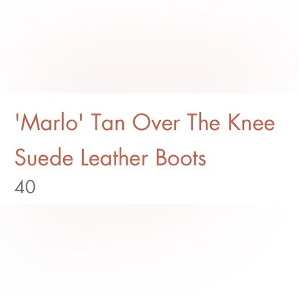 Goodnight Macaroon Marlo Suede Over the Knee Boots