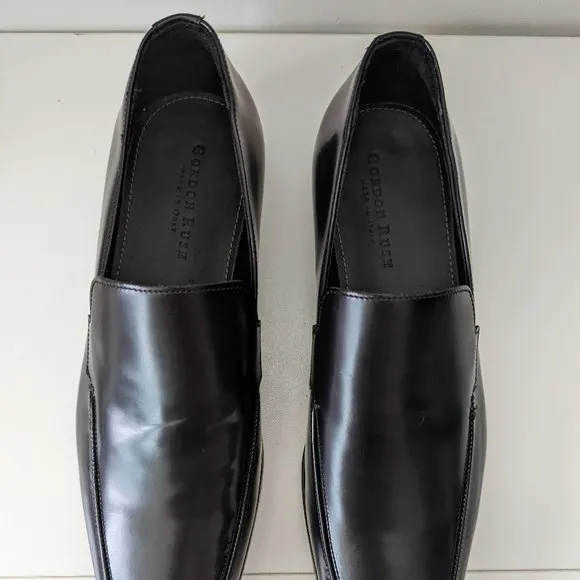 Gordon Rush Black Slip On Loafers Size 7.5