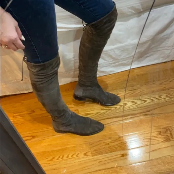 Grey lowland Staurt Weitzman boots