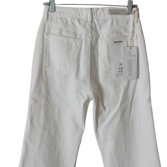 GRLFRND Bobbi Jeans in White Waves, Size 26