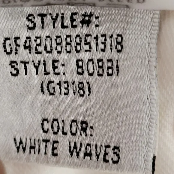 GRLFRND Bobbi Jeans in White Waves, Size 26