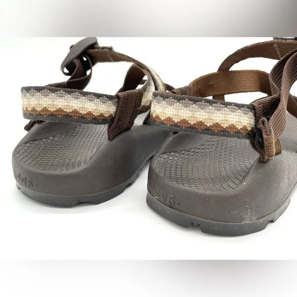 GUC Chaco Women Adjustable Strap Vibram Sole Classic Sandals in Brown W5