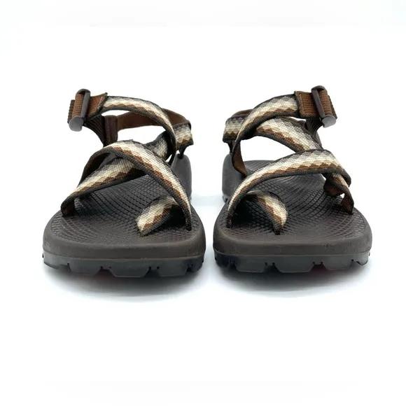 GUC Chaco Women Adjustable Strap Vibram Sole Classic Sandals in Brown W5