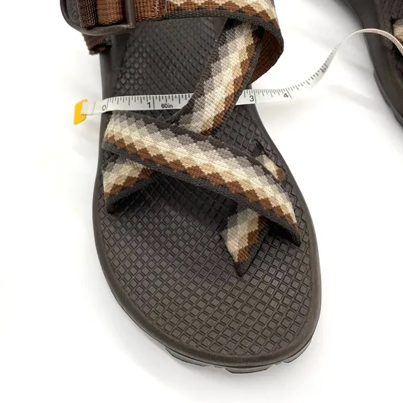 GUC Chaco Women Adjustable Strap Vibram Sole Classic Sandals in Brown W5