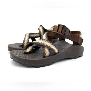 GUC Chaco Women Adjustable Strap Vibram Sole Classic Sandals in Brown W5