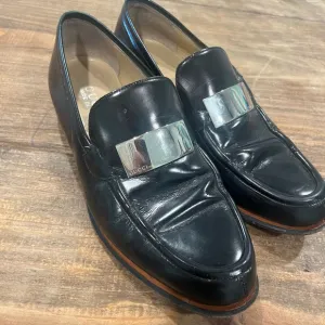 Gucci Black Leather Loafers for women