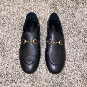 Gucci Brixton Leather Horsebit Loafers Women’s 40
