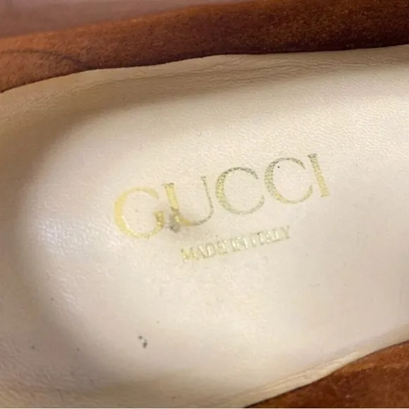 Gucci Brown Leather Tassel Loafers