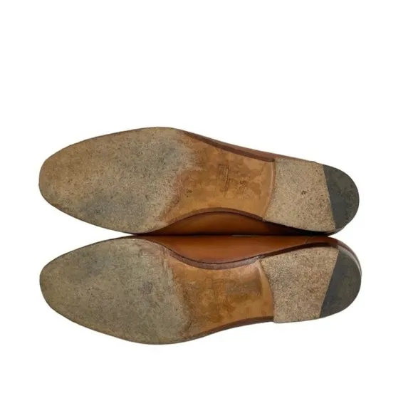 Gucci Brown Leather Tassel Loafers