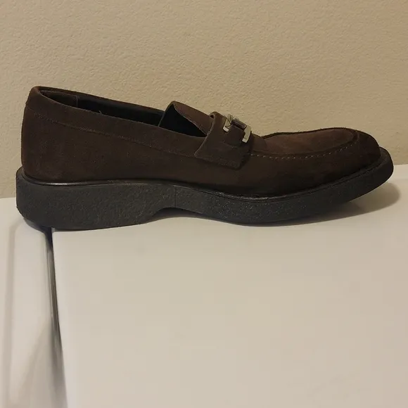 Gucci Horsebit Brown Suede Loafers Italy Women's 39 ¹/² E / US 9.5 Need Repaired
