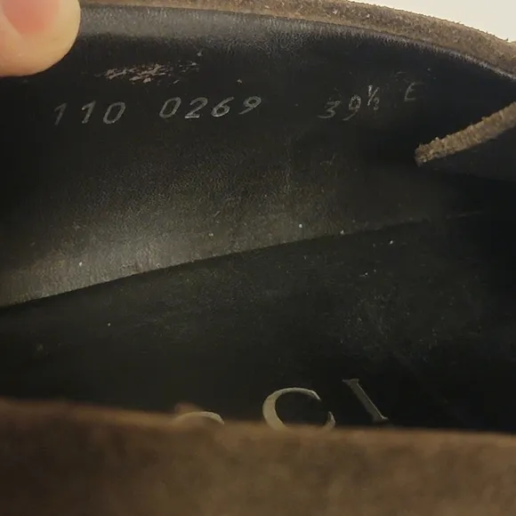 Gucci Horsebit Brown Suede Loafers Italy Women's 39 ¹/² E / US 9.5 Need Repaired