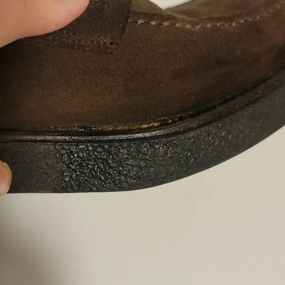 Gucci Horsebit Brown Suede Loafers Italy Women's 39 ¹/² E / US 9.5 Need Repaired