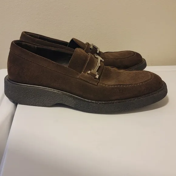 Gucci Horsebit Brown Suede Loafers Italy Women's 39 ¹/² E / US 9.5 Need Repaired