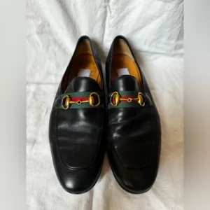 Gucci Mens Leather Loafers Size 8.5