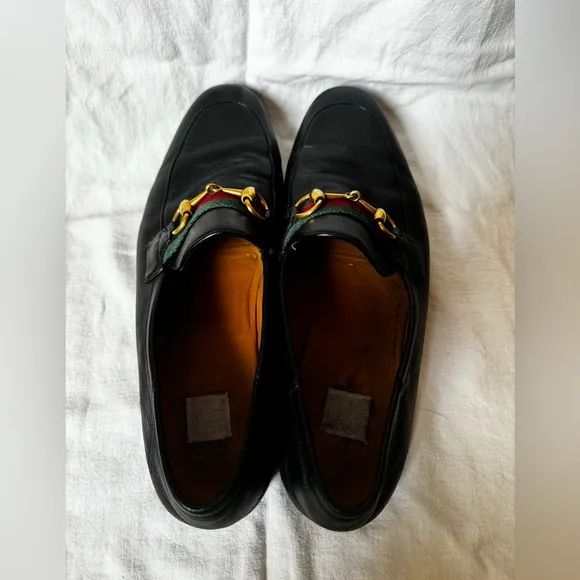 Gucci Mens Leather Loafers Size 8.5