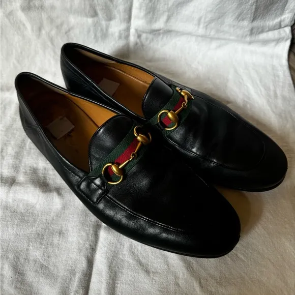 Gucci Mens Leather Loafers Size 8.5