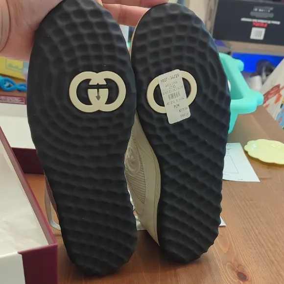 Gucci White and Black Sneakers Retro-Inspired Design