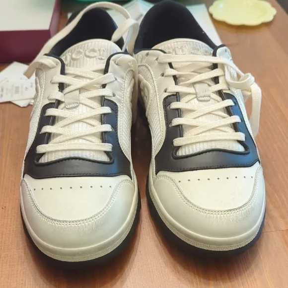 Gucci White and Black Sneakers Retro-Inspired Design