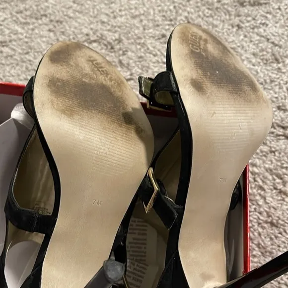 Guess Black Suede High Heel Sandals