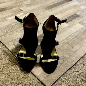 Guess Black Suede High Heel Sandals
