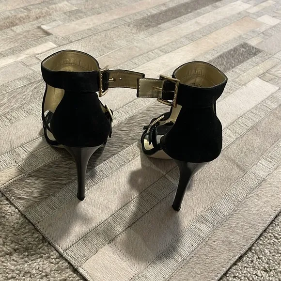 Guess Black Suede High Heel Sandals