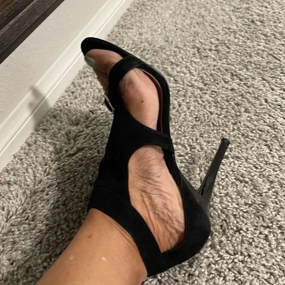 Guess Black Suede High Heel Sandals