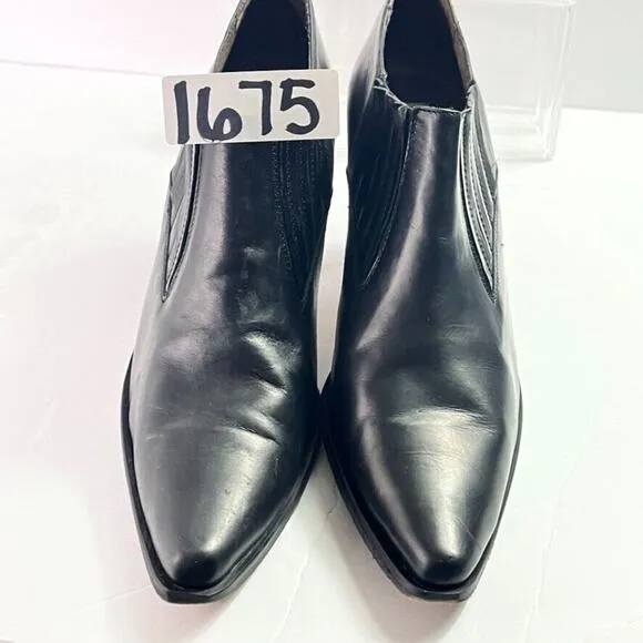 Guess by Georges Marciano Boots Womens 10 Black Leather Italy Made Vintage 90s