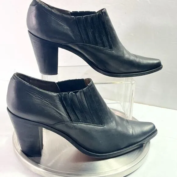 Guess by Georges Marciano Boots Womens 10 Black Leather Italy Made Vintage 90s