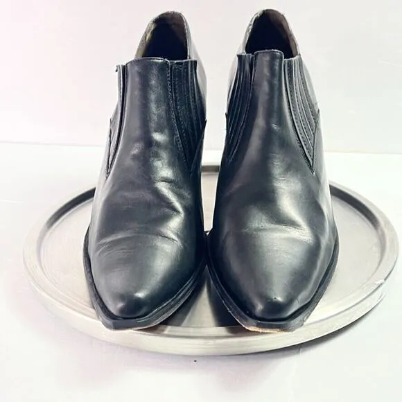 Guess by Georges Marciano Boots Womens 10 Black Leather Italy Made Vintage 90s