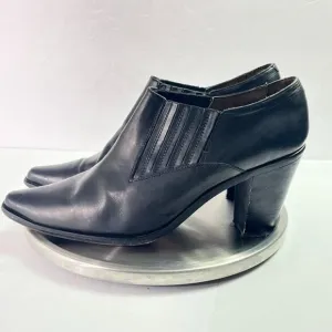 Guess by Georges Marciano Boots Womens 10 Black Leather Italy Made Vintage 90s