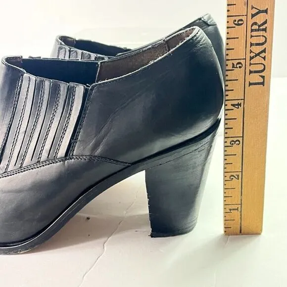 Guess by Georges Marciano Boots Womens 10 Black Leather Italy Made Vintage 90s