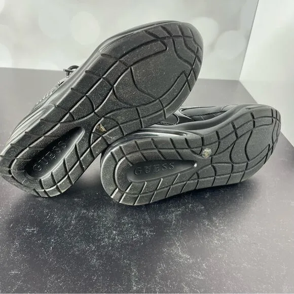 Guess Women's Fever Sneakers Black Sz 5.5