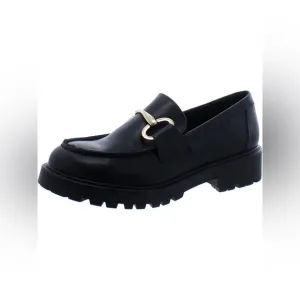 Haezel Womens Faux Leather Bit Loafers