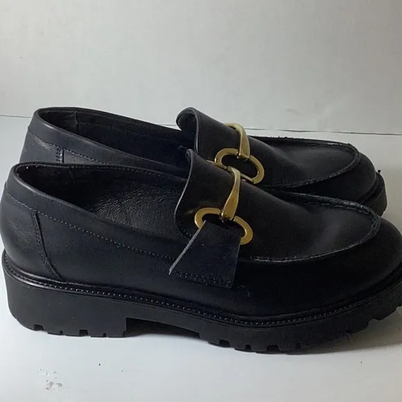 Haezel Womens Faux Leather Bit Loafers