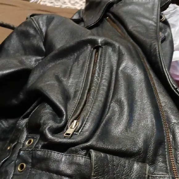 Harley-Davidson Black Leather Boots and Jacket