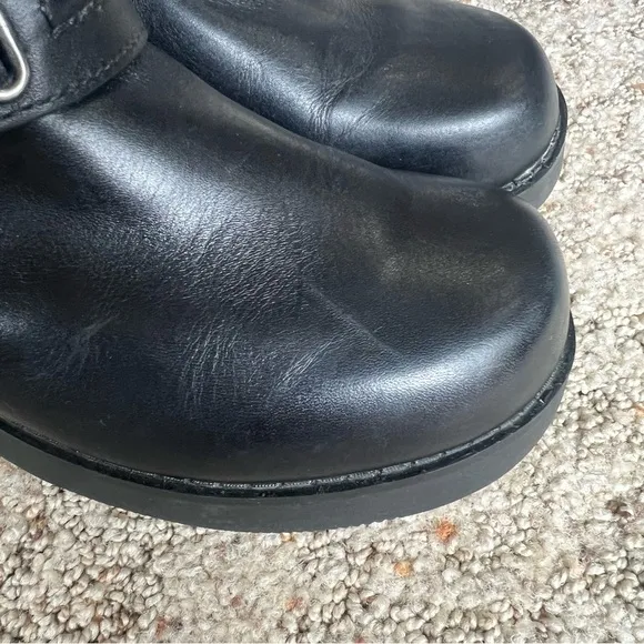 Harley Davidson  Christa Harness Black Leather Moto Boots Women’s Sz 7