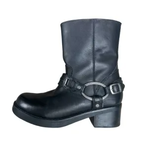 Harley Davidson  Christa Harness Black Leather Moto Boots Women’s Sz 7