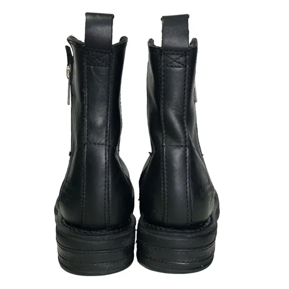 Harley-Davidson El Campo Black Leather Side Zipper Chelsea Riding Moto Boots