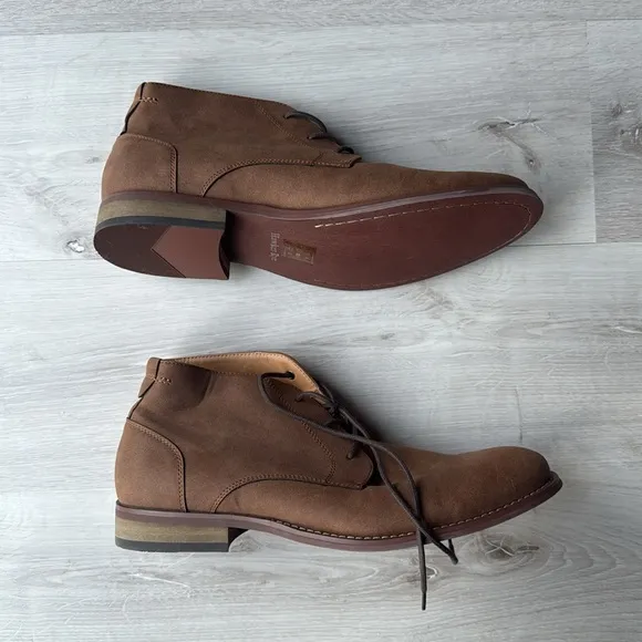 HAWKER RYE Abigovia Chukka boots Tan size 12 NWT in packaging