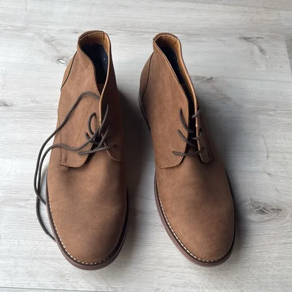 HAWKER RYE Abigovia Chukka boots Tan size 12 NWT in packaging