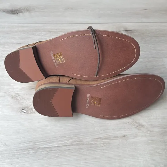 HAWKER RYE Abigovia Chukka boots Tan size 12 NWT in packaging