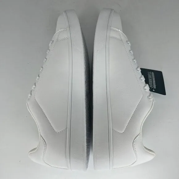 Hawkwell Mens 2311C03 White Lace Up Low Top Leather Size 11 Fashion Sneakers